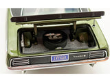 1970 Plymouth AAR Cuda Ivy Green Metallic with Black Stripes and Black Vinyl Top with Green Interior Limited Edition to 448 pieces Worldwide 1/18 Diecast Model Car by ACME