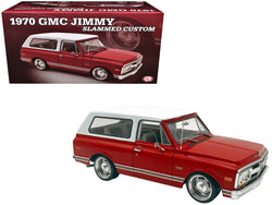 1970 GMC Jimmy Red Metallic with White Top "Slammed Custom" Limited Edition to 402 pieces Worldwide 1/18 Diecast Model by ACME