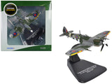 Supermarine Spitfire Mk IXE Fighter Aircraft "21-T 443 Squadron 127 Wing Belgium" (1945) Royal Canadian Air Force "Oxford Aviation" Series 1/72 Diecast Model Airplane by Oxford Diecast