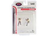 "4X4 Mechanics" 2 Piece Diecast Figure Set #3 for 1/43 Scale Models by American Diorama
