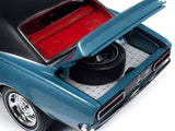 1967 Chevrolet Yenko Camaro YS760 Nantucket Blue Metallic with Black Stripes, Black Vinyl Top, and Red Interior "Muscle Car & Corvette Nationals" (MCACN) "American Muscle" Series 1/18 Diecast Model Car by Autoworld