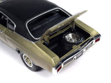 1970 Chevrolet Chevelle SS Tricentennial Gold with Black Stripes and Vinyl Top "Muscle Car & Corvette Nationals" (MCACN) "American Muscle" Series 1/18 Diecast Model Car by Autoworld