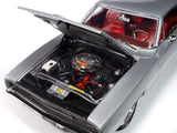 1968 Dodge Charger R/T "Muscle Car & Corvette Nationals" (MCACN) Silver Metallic with Red Interior "American Muscle" Series 1/18 Diecast Model Car by Autoworld