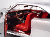 1968 Dodge Charger R/T "Muscle Car & Corvette Nationals" (MCACN) Silver Metallic with Red Interior "American Muscle" Series 1/18 Diecast Model Car by Autoworld