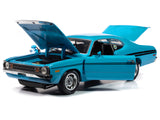 1972 Dodge Demon GSS "Mecum Auctions" Petty Blue with Black Stripes "American Muscle" Series 1/18 Diecast Model Car by Autoworld