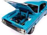1972 Dodge Demon GSS "Mecum Auctions" Petty Blue with Black Stripes "American Muscle" Series 1/18 Diecast Model Car by Autoworld