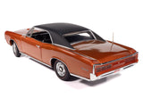 1966 Pontiac GTO Copper Blaze Metallic with Black Vinyl Top "Hemmings Muscle Machines July 2024 Cover Car" "American Muscle" Series 1/18 Diecast Model Car by Autoworld