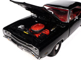 1969 Dodge Coronet Super Bee "Muscle Car & Corvette Nationals" (MCACN) Black with Red Interior "American Muscle" Series 1/18 Diecast Model Car by Autoworld
