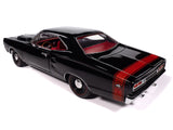1969 Dodge Coronet Super Bee "Muscle Car & Corvette Nationals" (MCACN) Black with Red Interior "American Muscle" Series 1/18 Diecast Model Car by Autoworld