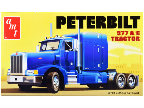 Peterbilt 377 A/E Truck Tractor Plastic Model Kit (Skill Level 3) 1/24 Scale Model by AMT