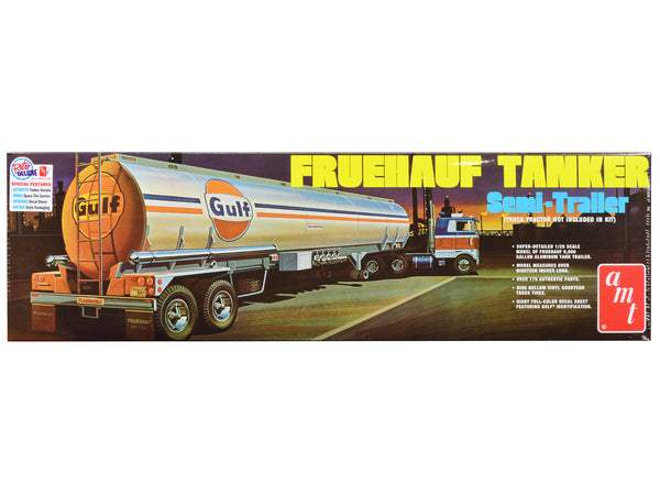 Fruehauf Tanker Trailer "Gulf Oil" Plastic Model Kit (Skill Level 3) 1/25 Scale Model by AMT