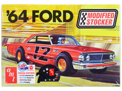 1964 Ford Galaxie "Modified Stocker" Plastic Model Kit (Skill Level 2) 1/25 Scale Model by AMT
