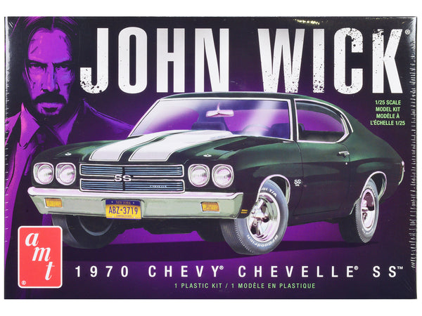1970 Chevrolet Chevelle SS "John Wick" (2014) Movie Plastic Model Kit (Skill Level 2) 1/25 Scale Model by AMT