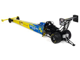 NHRA TFD (Top Fuel Dragster) #14TF Tony Stewart "Rayce Rudeen Foundation" Blue and Yellow (2025) 1/24 Diecast Model by Autoworld
