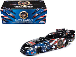 Dodge Charger SRT Hellcat NHRA Funny Car Matt Hagan "Operation Healing Force" (2023) "Tony Stewart Racing" Limited Edition to 1,464 pieces Worldwide 1/24 Diecast Model Car by Autoworld
