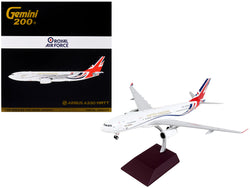 Airbus A330 MRTT Tanker Aircraft "British Royal Air Force" White with United Kingdom Flag Graphics "Gemini 200" Series 1/200 Diecast Model Airplane by GeminiJets