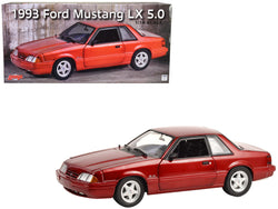 1993 Ford Mustang LX 5.0 Electric Red Metallic Limited Edition to 924 pieces Worldwide 1/18 Diecast Model Car by GMP