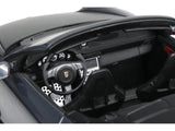 Porsche 911 LB-Works Alpha 9 Gray with Black Hood 1/18 Model Car by GT Spirit