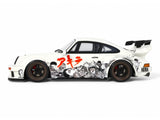 2024 RWB Akira White with Graphics (Porsche) "Akira" (1988) Movie 1/18 Model Car by GT Spirit