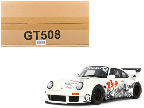 2024 RWB Akira White with Graphics (Porsche) "Akira" (1988) Movie 1/18 Model Car by GT Spirit