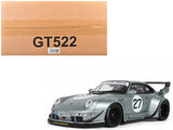 2024 RWB Yuiitsumuni #27 (Porsche) Silver Metallic 1/18 Model Car by GT Spirit