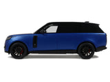 2024 Range Rover P615 SV Blue Metallic with Black Top 1/18 Model by GT Spirit