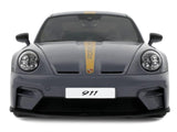 2025 Porsche 911 (992.2) GT3 Touring Gray with Gold Stripe 1/18 Model Car by GT Spirit