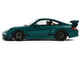 2021 RWB Bodykit "Syunkashuto" (Porsche) Green with Black Stripes 1/18 Model Car by GT Spirit