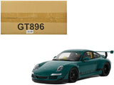 2021 RWB Bodykit "Syunkashuto" (Porsche) Green with Black Stripes 1/18 Model Car by GT Spirit