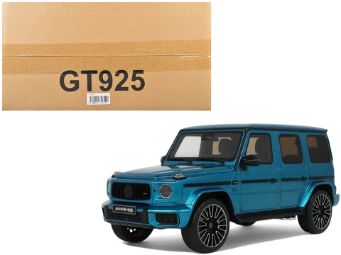 2024 Mercedes-Benz G 63 AMG Hyper Blue Magno Metallic 1/18 Model by GT Spirit