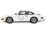 1992 Porsche 911 (964) "Carrera Cup - USA Edition" White 1/18 Model Car by GT Spirit