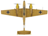 Messerschmitt BF 110E-2 Trop Fighter Aircraft "3U+AR 7./ZG26 Italy" (1941) German Luftwaffe "Air Power Series" 1/72 Diecast Model by Hobby Master