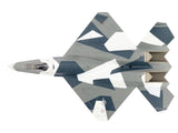 Northrop F-23 Black Widow II Stealth Fighter Aircraft Blue 054 Su-57 Aggressor What If Scheme 65th AGRS Nellis AFB United States Air Force Air Power Series 1/72 Diecast Model by Hobby Master