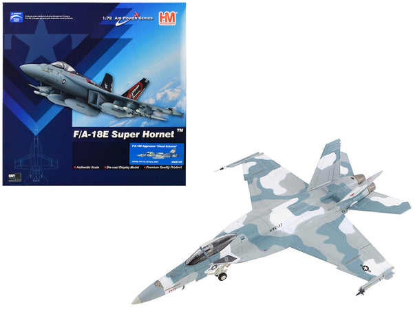 Boeing F/A-18E Super Hornet Fighter Aircraft "Cloud Scheme VFC-12 Fighting Omars" (2023) United States Navy "Air Power Series" 1/72 Diecast Model by Hobby Master