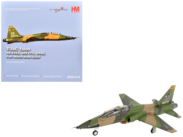 Northrop T-38C Talon Aircraft "66-4343 469th FTS Fort Worth Area" (2020) United States Air Force "Air Power Series" 1/72 Diecast Model by Hobby Master