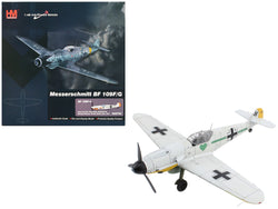 Messerschmitt BF 109F-4 Fighter Aircraft "Obt. Otto Kath Stab/JG 54 Staraya Russia Soviet Union" (1941) German Luftwaffe "Air Power Series" 1/48 Diecast Model by Hobby Master