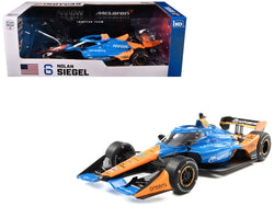 Dallara IndyCar #6 Nolan Siegel "NTT Data" Arrow McLaren (Road Course Configuration) "NTT IndyCar Series" (2025) 1/18 Diecast Model Car by IXO Models