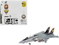 Grumman F-14D Tomcat Fighter Aircraft "VF-31 Tomcatters USS Theodore Roosevelt The Last Flight" (2006) United States Navy 1/144 Diecast Model by JC Wings