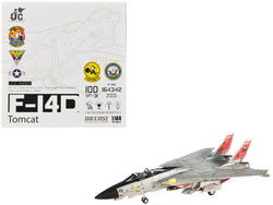 Grumman F-14D Tomcat Fighter Aircraft "VF-31 Tomcatters USS Theodore Roosevelt The Last Flight" (2006) United States Navy 1/72 Diecast Model by JC Wings