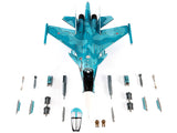 Sukhoi Su-34 Fullback Bomber Aircraft "Ukraine War" (2022) Russian Air Force 1/72 Diecast Model by JC Wings