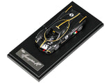 Pagani Huayra R #1 Carbon Black with Gold Accents 1/64 Diecast Model Car by LCD Models