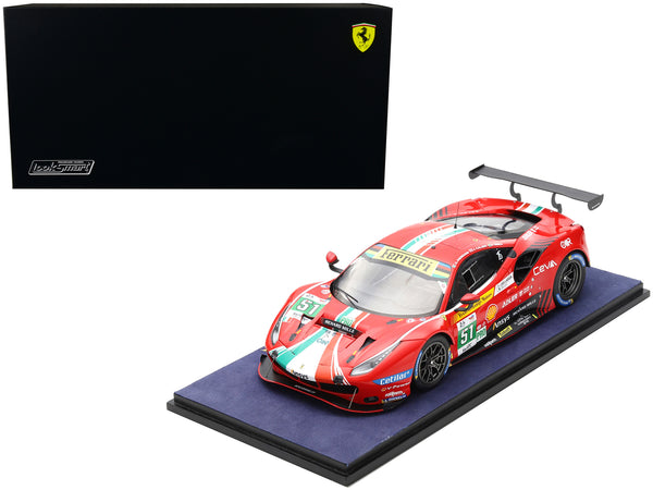Ferrari 488 GTE Evo #51 Alessandro Pier Guidi - James Calado - Daniel Serra "AF Corse" 2nd Place GTE Pro "24 Hours of Le Mans" (2022) 1/18 Model Car by LookSmart