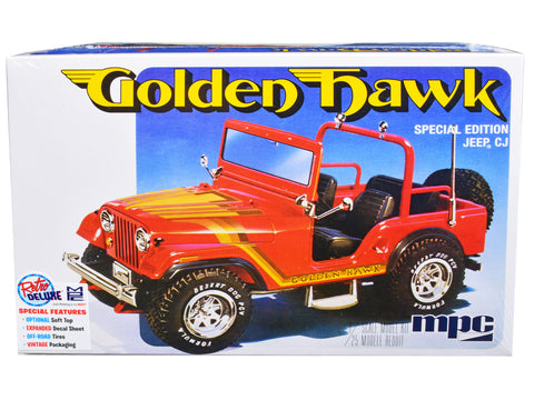 1981 Jeep CJ5 Golden Hawk Plastic Model Kit (Skill Level 2) 1/25 Scale Model Car by MPC