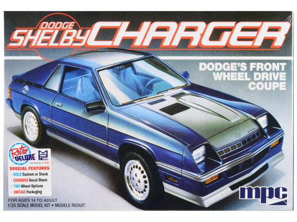 1986 Dodge Shelby Charger Plastic Model Kit (Skill Level 2) 1/25 Scale Model by MPC
