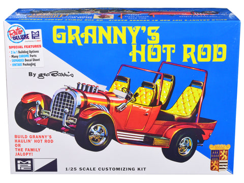 Granny's Hot Rod By George Barris 2-in-1 Plastic Model Kit (Skill Level 2) 1/25 Scale Model by MPC