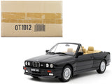 1989 BMW E30 M3 Convertible Diamond Black Metallic Limited Edition to 3,000 pieces Worldwide 1/18 Model Car by Otto Mobile