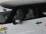 2015 Mini Cooper R56 LB-Works "LB Nation" Gray with Black Top Limited Edition to 999 pieces Worldwide 1/18 Model Car by Otto Mobile