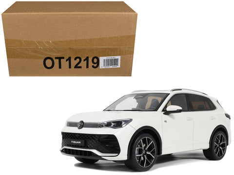 2024 Volkswagen Tiguan E Tsi R-Line Oryx White Pearl Limited Edition to 999 pieces Worldwide 1/18 Model by Otto Mobile