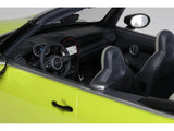 2021 Mini JCW Cabrio Zesty Yellow with Black Stripes 1/18 Model Car by Otto Mobile