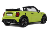 2021 Mini JCW Cabrio Zesty Yellow with Black Stripes 1/18 Model Car by Otto Mobile